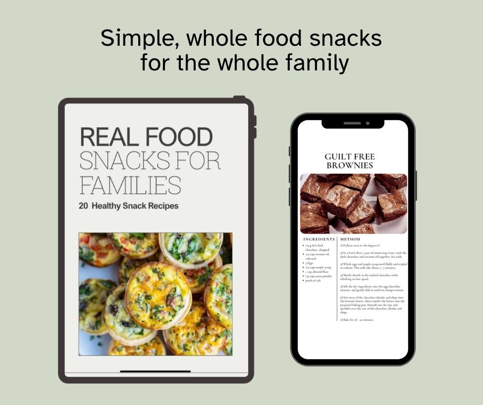 Real Food Snacks for Families ebook by Mikaila Hansen of Pachamama Medicina - 20 wholefood recipes for kids and families
